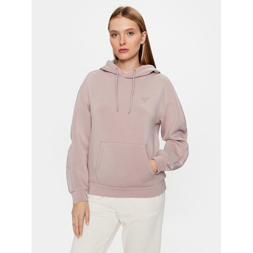 Guess Bluza V2YQ18 K7UW2 Beżowy Regular Fit ze sklepu MODIVO w kategorii Bluzy damskie - zdjęcie 185870628
