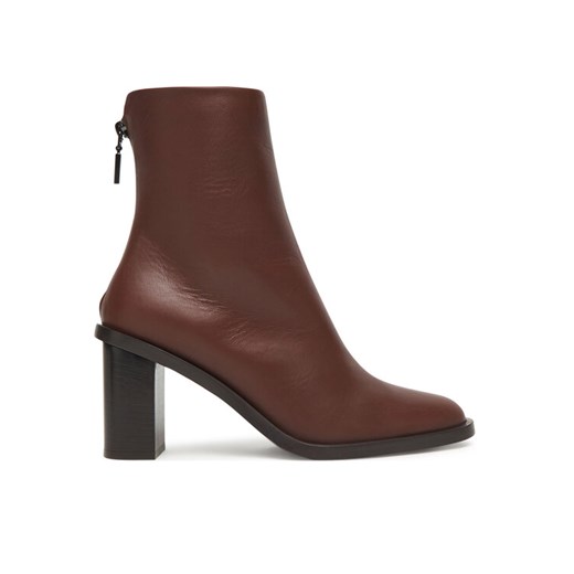 Max Mara Botki Midiboot80 25247960726 Brązowy ze sklepu MODIVO w kategorii Botki - zdjęcie 185870646