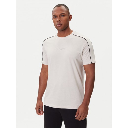 Armani Exchange T-Shirt XM001360 AF10358 U1013 Écru Regular Fit ze sklepu MODIVO w kategorii T-shirty męskie - zdjęcie 185870647