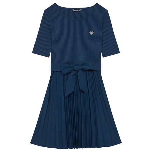 Guess Sukienka codzienna J5YK23 RC1S0 Granatowy Classic Fit ze sklepu MODIVO w kategorii Sukienki dziewczęce - zdjęcie 185870708