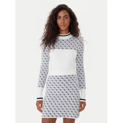 Guess Sweter W5BR24 Z3JD2 Écru Slim Fit ze sklepu MODIVO w kategorii Swetry damskie - zdjęcie 185870715