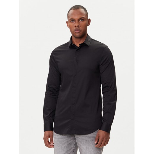 Armani Exchange Koszula XM001867 AF10192 UC001 Czarny Slim Fit ze sklepu MODIVO w kategorii Koszule męskie - zdjęcie 185870716