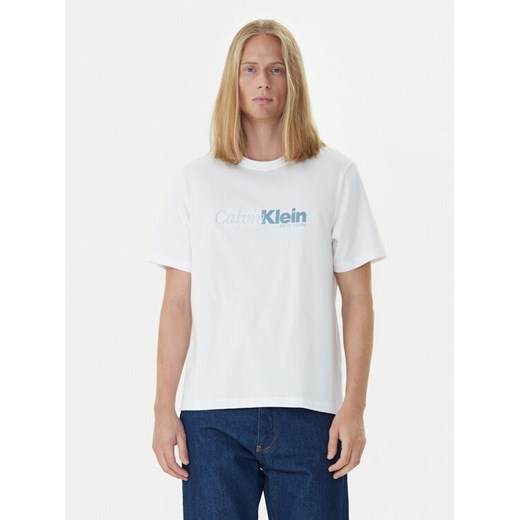Calvin Klein T-Shirt LV04RD822G Biały Regular Fit ze sklepu MODIVO w kategorii T-shirty męskie - zdjęcie 185870828