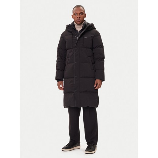 Guess Płaszcz zimowy M5BL2H W2742 Czarny Regular Fit ze sklepu MODIVO w kategorii Płaszcze męskie - zdjęcie 185870835