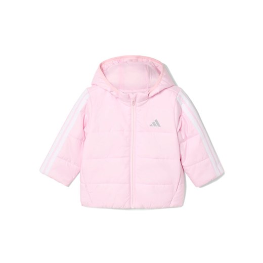 adidas Kurtka zimowa Essentials 3-Stripes JW2442 Różowy Regular Fit ze sklepu MODIVO w kategorii Kombinezony i kurtki - zdjęcie 185870856