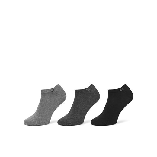 Calvin Klein Zestaw 3 par niskich skarpet męskich 701234366 Szary ze sklepu MODIVO w kategorii Skarpetki męskie - zdjęcie 185870895