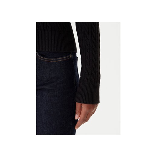 Tommy Jeans Sweter Cable Essential DW0DW22165 Czarny Regular Fit Tommy Jeans S MODIVO