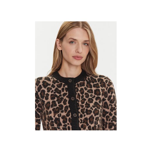 Tommy Jeans Kardigan Leopard DW0DW21968 Brązowy Regular Fit Tommy Jeans L MODIVO