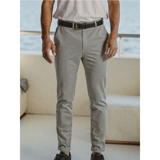 Sinsay - Spodnie eleganckie - szary ze sklepu Sinsay w kategorii Spodnie męskie - zdjęcie 185883288