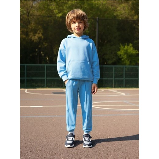 Sinsay - Spodnie dresowe jogger - niebieski - id: 442DN-50X - marki Sinsay - 185883327 Sinsay - Spodnie dresowe jogger - niebieski ze sklepu Sinsay w kategorii Spodnie chłopięce - zdjęcie 185883327
