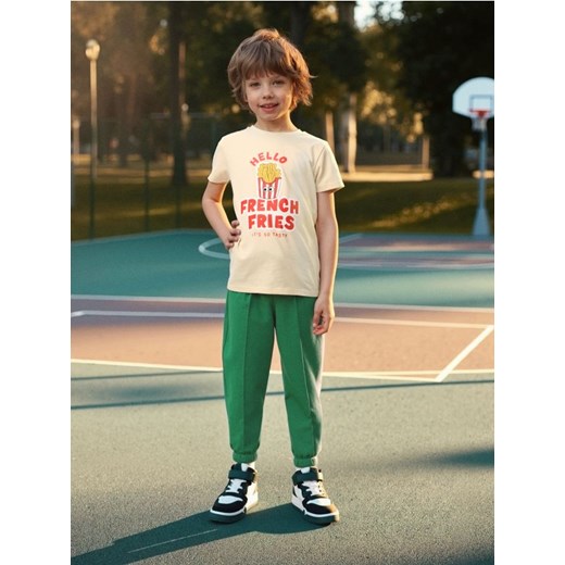 Sinsay - Spodnie dresowe jogger - zielony - id: 442DN-77X - marki Sinsay - 185883328 Sinsay - Spodnie dresowe jogger - zielony ze sklepu Sinsay w kategorii Spodnie chłopięce - zdjęcie 185883328