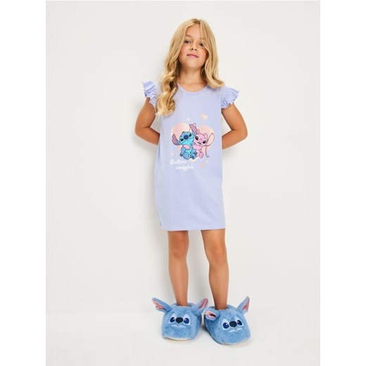 Sinsay - Koszula nocna z ozdobnymi falbanami Stitch - błękitny ze sklepu Sinsay w kategorii Piżamy dziecięce - zdjęcie 185883355