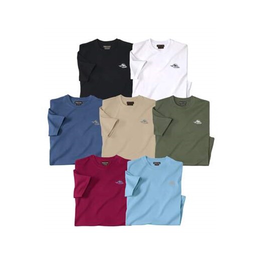 Zestaw  7 koszulek Expédition ze sklepu Atlas For Men w kategorii T-shirty męskie - zdjęcie 185883469