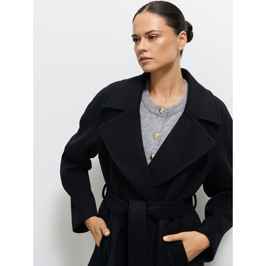 Mohito - Płaszcz z wełną - czarny Mohito 32 Mohito