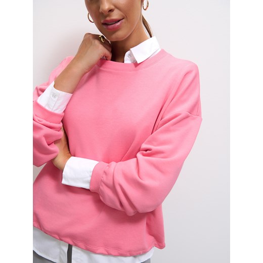 Mohito - Bluza o krótkim kroju - mocny różowy ze sklepu Mohito w kategorii Bluzy damskie - zdjęcie 185884559