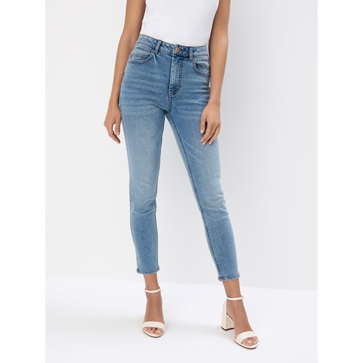 Mohito - Jeansy skinny push up PETITE - niebieski ze sklepu Mohito w kategorii Jeansy damskie - zdjęcie 185884789