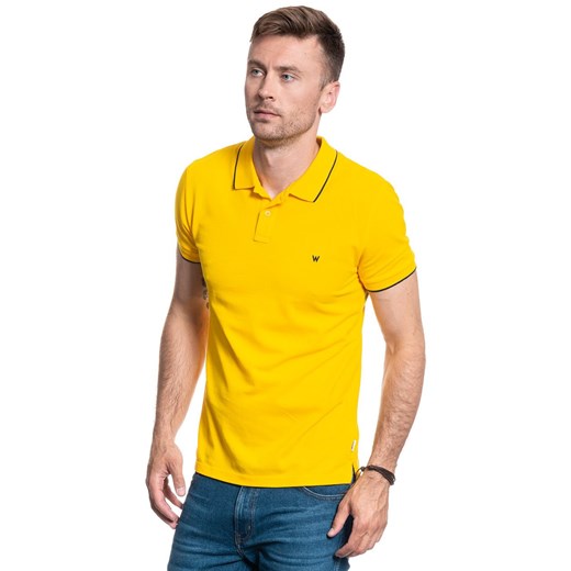 MĘSKIE POLO WRANGLER SS PIQUE POLO LEMON CHROME W7D5K4Y07 112131761 ze sklepu YouNeedit.pl w kategorii T-shirty męskie - zdjęcie 185885888
