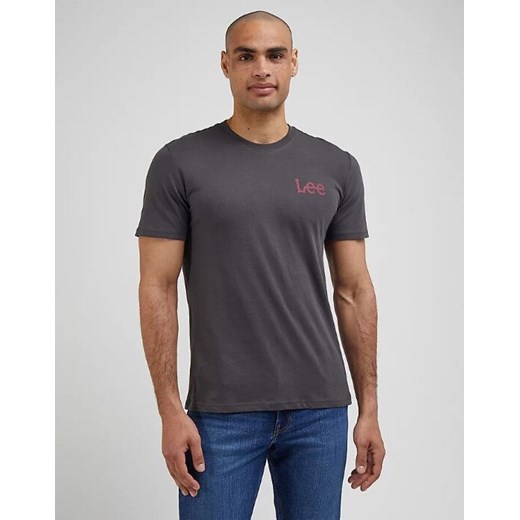 LEE MEDIUM WOBBLY TEE MĘSKA KOSZULKA T-SHIRT LOGO WASHED BLACK LL04FQON ze sklepu YouNeedit.pl w kategorii T-shirty męskie - zdjęcie 185886368