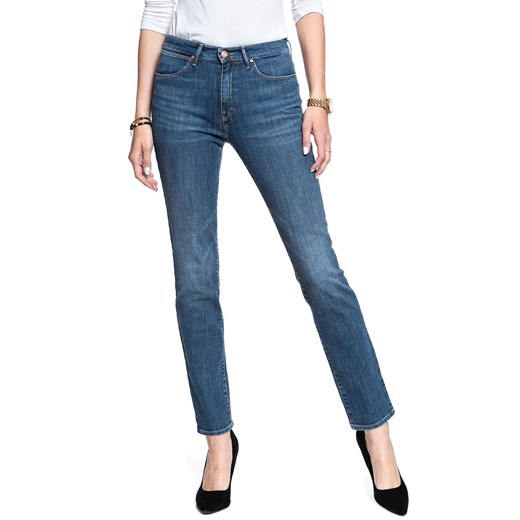WRANGLER HIGH RISE SLIM RETRO BLUE W27GGS071 112128045 ze sklepu YouNeedit.pl w kategorii Jeansy damskie - zdjęcie 185886489