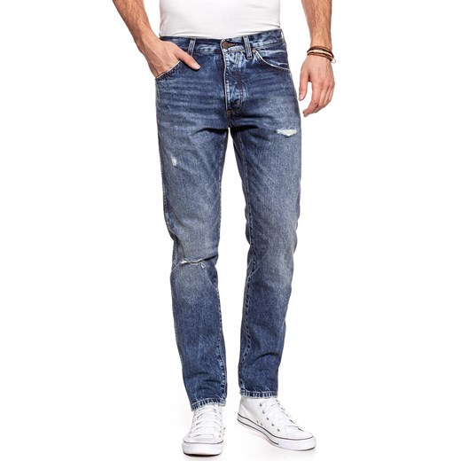SPODNIE MĘSKIE WRANGLER SLIDER ONCE UPON A BLU W18RGW195 112127370 ze sklepu YouNeedit.pl w kategorii Jeansy męskie - zdjęcie 185886619