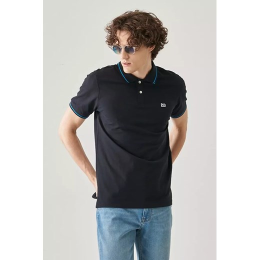 LEE PIQUE POLO MĘSKIE POLO KRÓTKI RĘKAW BLACK L61ARL01 112113687 ze sklepu YouNeedit.pl w kategorii T-shirty męskie - zdjęcie 185886685