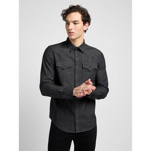 MĘSKA KOSZULA LEE REGULAR WESTERN SHIRT WASHED BLACK 112330644 ze sklepu YouNeedit.pl w kategorii Koszule męskie - zdjęcie 185886975