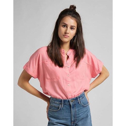 LEE CAP SLEEVE SHIRT DAMSKA KOSZULA KRÓTKI RĘKAW CHERRY BLOSSOM L46FZBQJ 112110920 ze sklepu YouNeedit.pl w kategorii Koszule damskie - zdjęcie 185887047