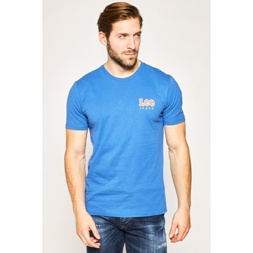 LEE CHEST LOGO TEE MĘSKI T-SHIRT SUMMER BLUE L64RFENJ 112115899 ze sklepu YouNeedit.pl w kategorii T-shirty męskie - zdjęcie 185887307