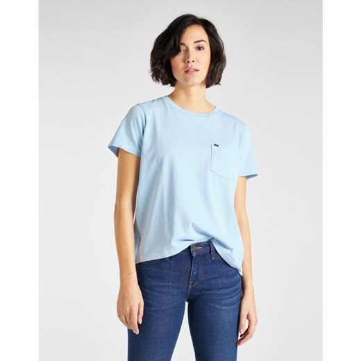 DAMSKI T-SHIRT LEE GARMENT DYED TEE RELAXED FIT SKY BLUE L40RETNR 112108708 ze sklepu YouNeedit.pl w kategorii Bluzki damskie - zdjęcie 185887359