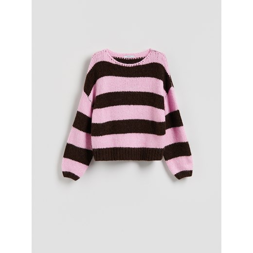 Reserved - Sweter w paski - wielobarwny ze sklepu Reserved w kategorii Swetry damskie - zdjęcie 185888237
