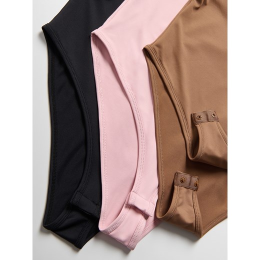 Reserved - Body z dekoltem karo - różowy Reserved M Reserved