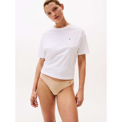 Tommy Hilfiger Stringi Kobiety beżowy jednolity ze sklepu vangraaf w kategorii Majtki damskie - zdjęcie 185889858