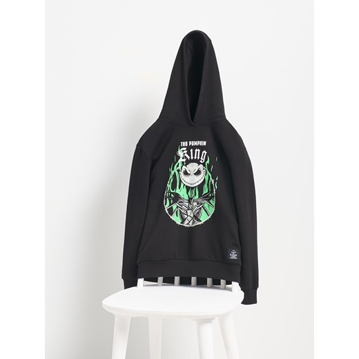 Sinsay - Bluza świecąca w ciemności Nightmare Before Christmas - czarny Sinsay 140 (9-10 l) Sinsay