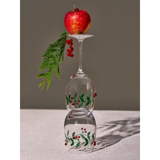 Sinsay - Kieliszek z motywem świątecznym - wielobarwny Sinsay One Size Sinsay