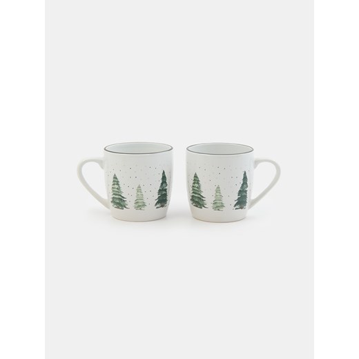 Sinsay - Kubki z motywem zimowym 2 pack - wielobarwny Sinsay One Size Sinsay