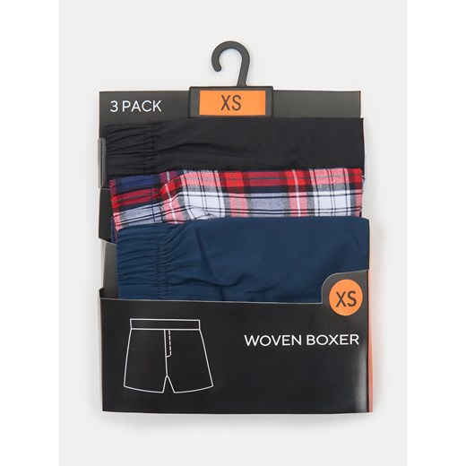 Sinsay - Bawełniane bokserki loose 3 pack - wielobarwny Sinsay L Sinsay