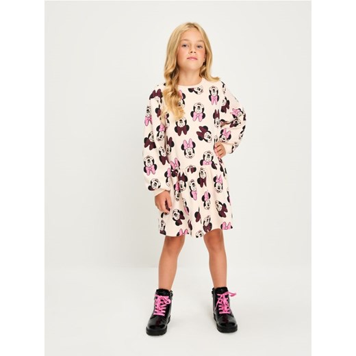 Sinsay - Sukienka Minnie Mouse - różowy Sinsay 122 (6-7 l) Sinsay