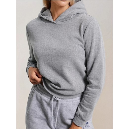 Sinsay - Bluza z kapturem i kieszenią - szary ze sklepu Sinsay w kategorii Bluzy damskie - zdjęcie 185894687