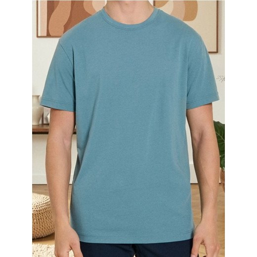 Sinsay - Koszulka basic - zielony ze sklepu Sinsay w kategorii T-shirty męskie - zdjęcie 185894985