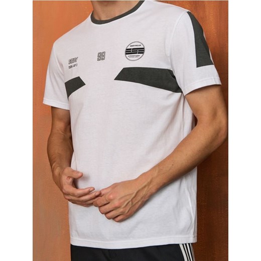 Sinsay - Koszulka sportowa - biały ze sklepu Sinsay w kategorii T-shirty męskie - zdjęcie 185895055