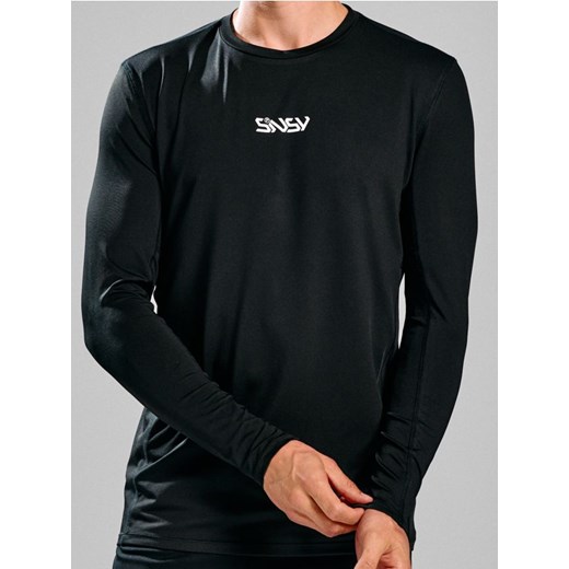 Sinsay - Koszulka z długimi rękawami SNSY PERFORMANCE - czarny ze sklepu Sinsay w kategorii T-shirty męskie - zdjęcie 185895105