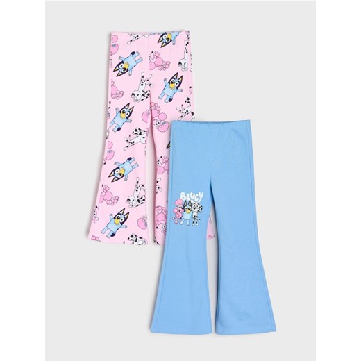 Sinsay - Spodnie flare ze wzorem Bluey 2 pack - wielobarwny ze sklepu Sinsay w kategorii Spodnie dziewczęce - zdjęcie 185895327