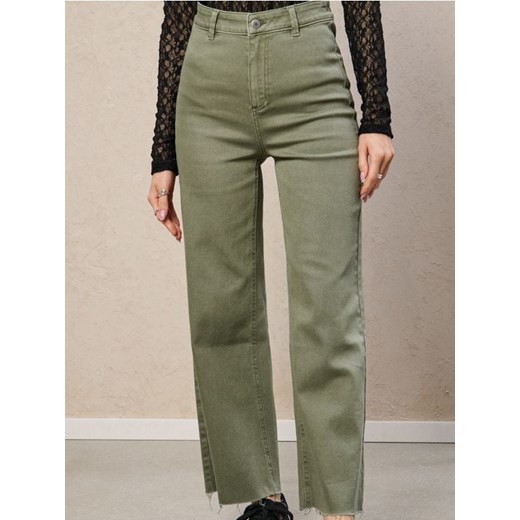 Sinsay - Jeansy culotte - zielony ze sklepu Sinsay w kategorii Jeansy damskie - zdjęcie 185895329