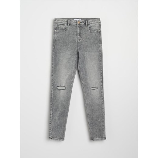 Sinsay - Jeansy skinny - szary ze sklepu Sinsay w kategorii Jeansy damskie - zdjęcie 185895336