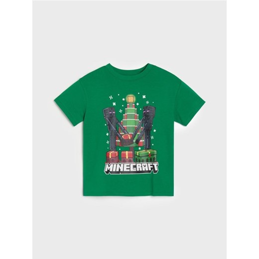 Sinsay - Koszulka Minecraft - zielony ze sklepu Sinsay w kategorii T-shirty chłopięce - zdjęcie 185895486