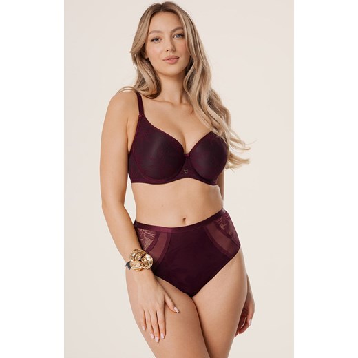 Mefemi biustonosz usztywniany Viviene, Kolor burgund, Rozmiar 70E, Mefemi ze sklepu Intymna w kategorii Biustonosze - zdjęcie 185897215