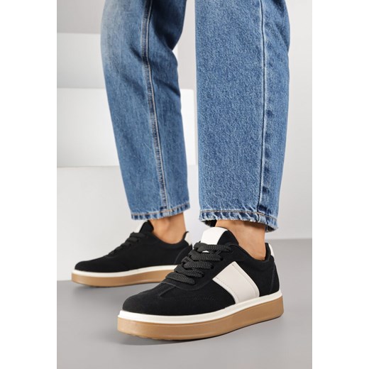 Czarne Sneakersy w Stylu Tenisówek Larrive ze sklepu born2be.pl w kategorii Buty sportowe damskie - zdjęcie 185897895