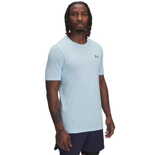Męska koszulka treningowa Under Armour UA Vanish Elite Seamless SS - niebieska ze sklepu Sportstylestory.com w kategorii T-shirty męskie - zdjęcie 185900068