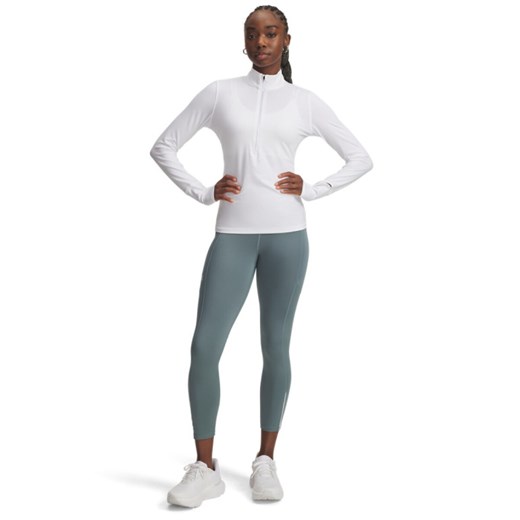Damskie legginsy do biegania Under Armour UA Launch Ankle Tights - niebieskie ze sklepu Sportstylestory.com w kategorii Spodnie damskie - zdjęcie 185900085