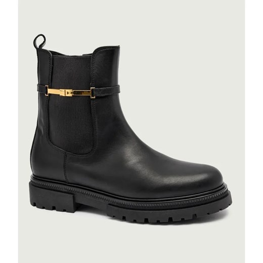 Elisabetta Franchi Skórzane sztyblety CHELSEA ze sklepu Gomez Fashion Store w kategorii Buty zimowe dziecięce - zdjęcie 185900608